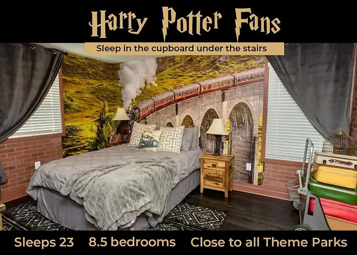Magical Muggle Mansion Pool & Spa Sleeps 23 Kissimmee